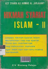 Hikmah Syariat Islam - II