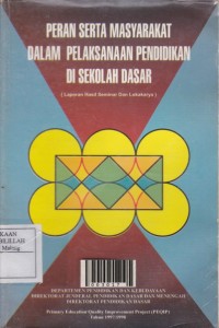 Peran serta Masyarakat dalam Pelaksanaan Pendidikan di Sekolah Dasar