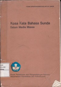 Kosa Kata Bahasa Indonesia