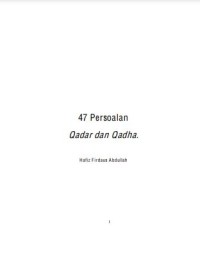 47 Persoalan Qadar dan Qadha.