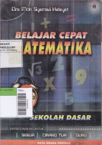 Belajar Cepat Matematika Sekolah Dasar