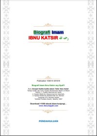 Biografi Imam Ibnu Katsir Rahimallah