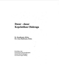 Dasar-dasar kepelatihan olahraga