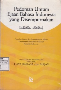 Pedomanan Umum Ejaan Bahasa Indonesia yang Disempurnakan