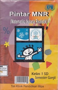 Pintar MNR (Matematika Nalaria Realistik) Kelas 1 SD Semster Ganjil