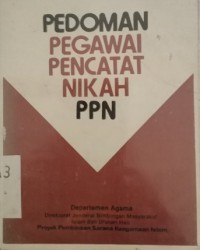 Pedoman Pegawai Pencatat Nikah (PPN)