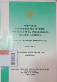 Pedoman Pemeringkatan Koperasi